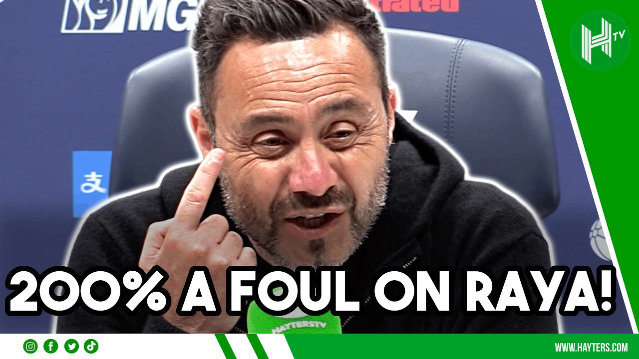 200% FOUL on David Raya! | Roberto De Zerbi | Spurs 1-1 Leeds