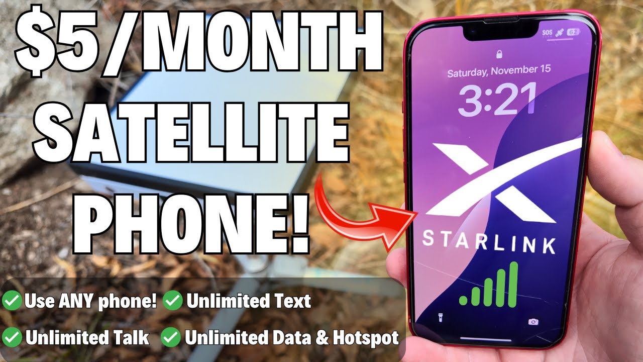 $5/Month Turns ANY Phone Into a Satellite Phone! Unlimited Talk, Text, Data & Hotspot!