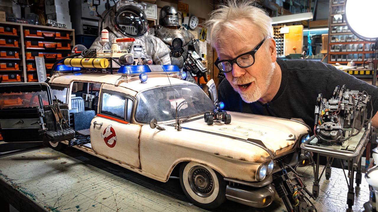 Adam Savage Unboxes Ghostbusters Ecto-1 🚗