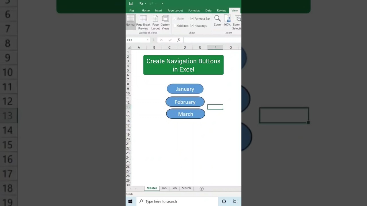 Create Navigation Buttons in Excel 📊