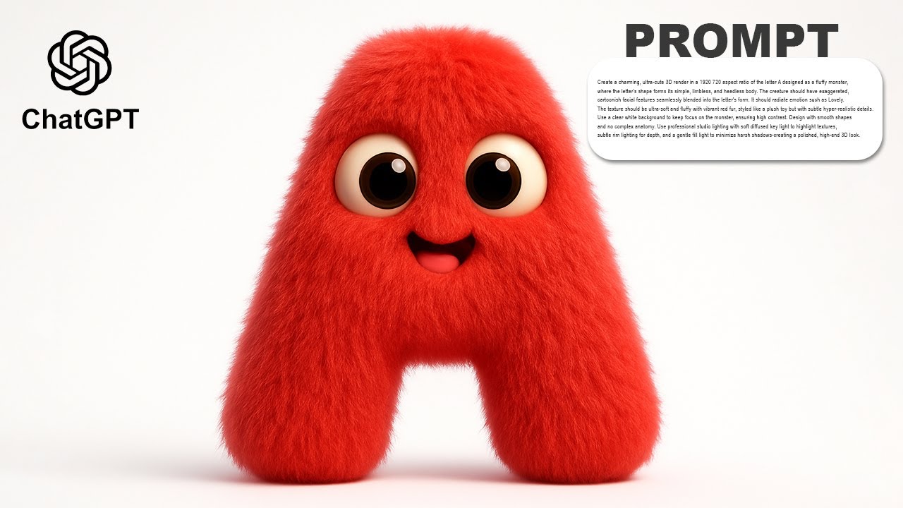 Create Cute Alphabet Monsters in ChatGPT π§Έ