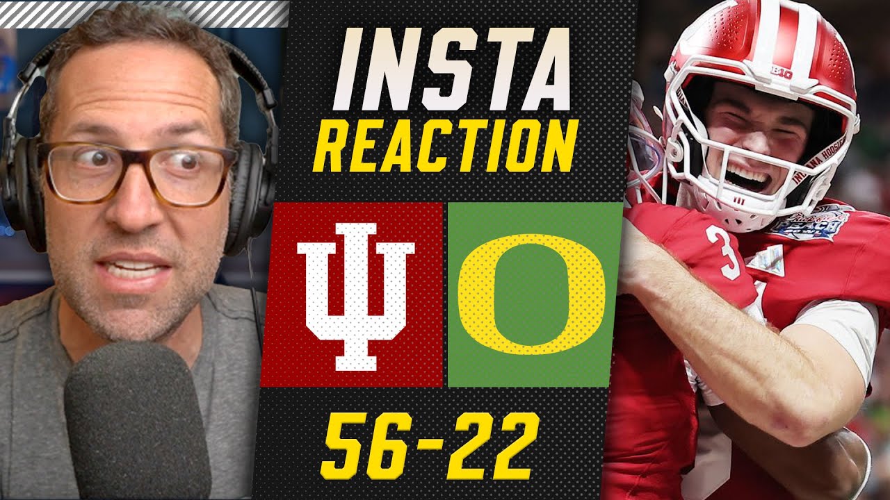 Indiana Dominates Oregon 56-22, Advances to CFP Final π
