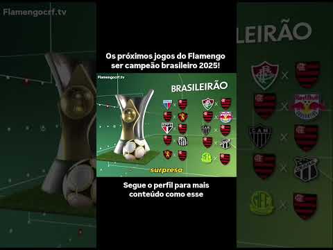 Os próximos jogos do Flamengo ser campeão brasileiro 2025! #flamengo #futebol
