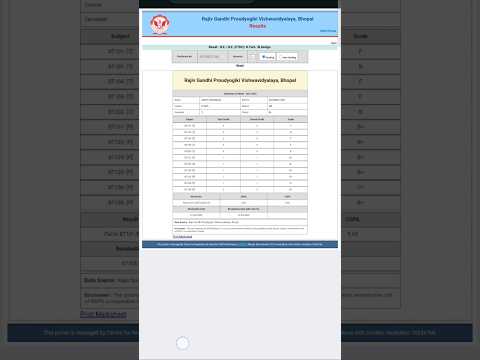RGPV RESULT Declared 2 semester 2025 #rgpv #like #subscribe #chnnel #latepost #news #trending