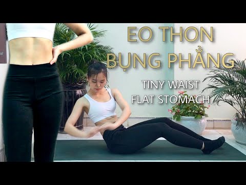 10 phút EO THON GỌN - dành cho người mới tập luyện | 10 min SLIM WAIST & FLAT BELLY WORKOUT