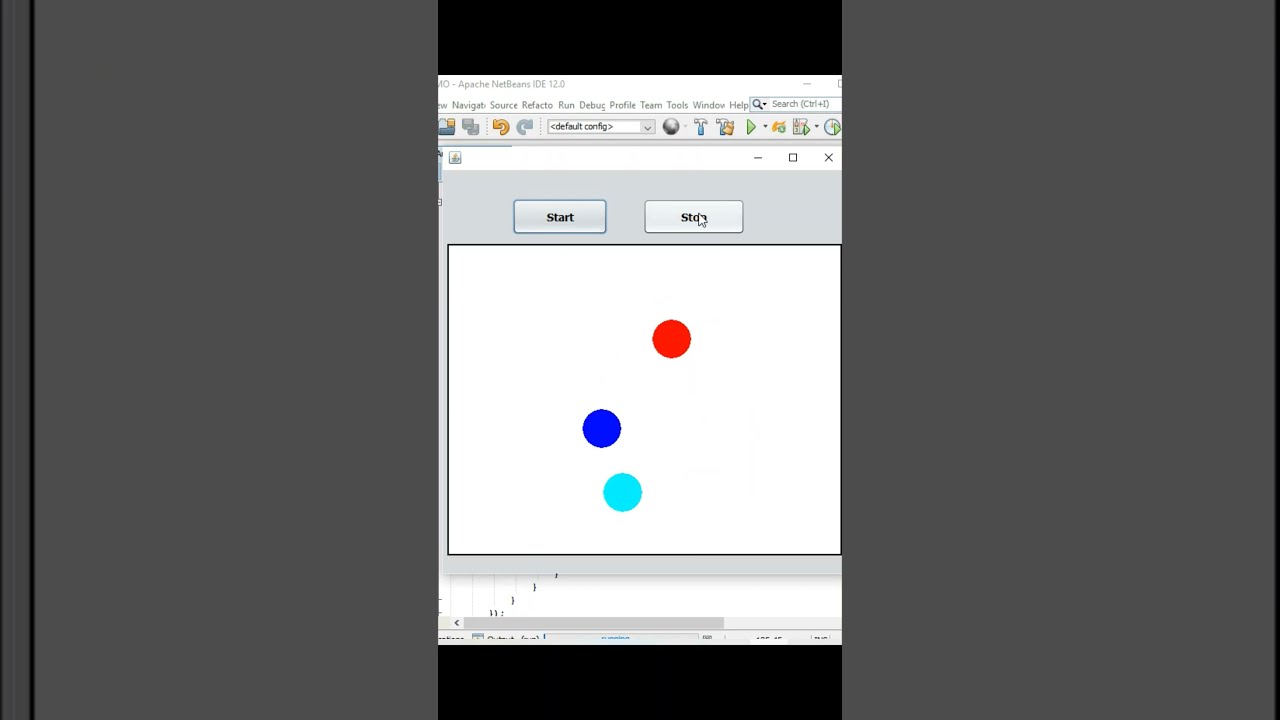 Java Animation Tutorial — Moving Objects in NetBeans #Shorts