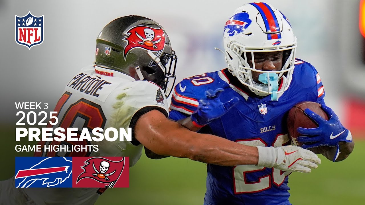 Bills vs Buccaneers | 2025 Preseason Week 3 🏈