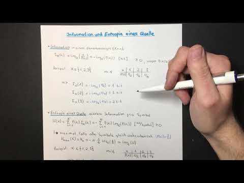 Information und Entropie einer Quelle | Informationstheorie
