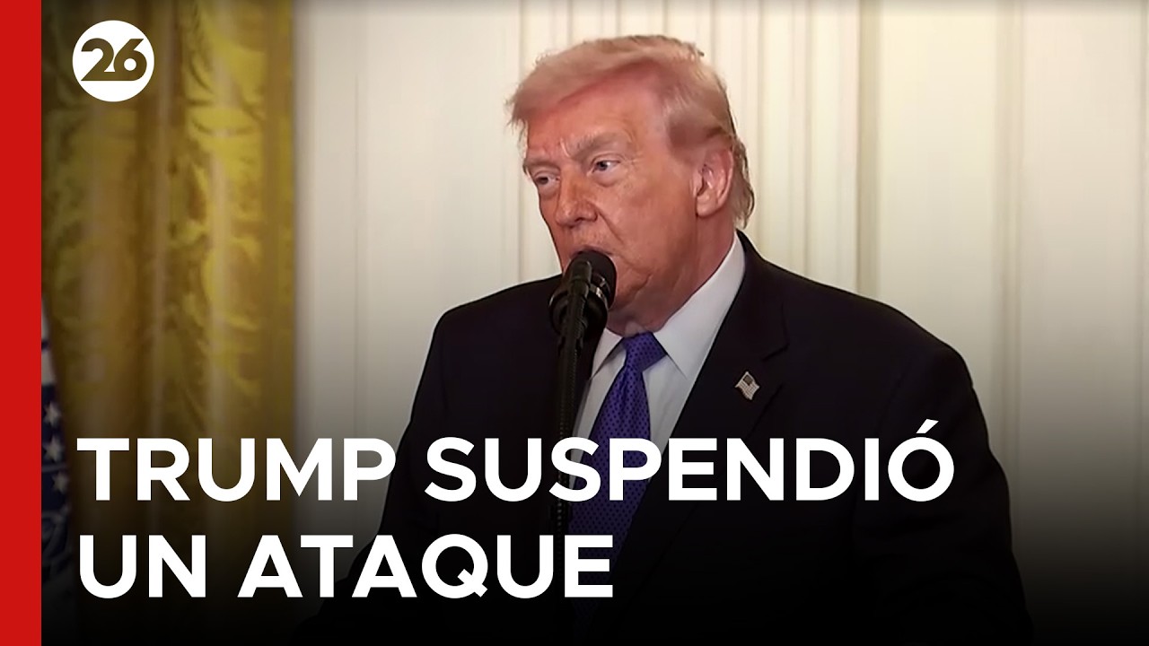 🚨 TRUMP DICE QUE SUSPENDIÓ UN ATAQUE A IRÁN | A pedido de los países árabes aliados