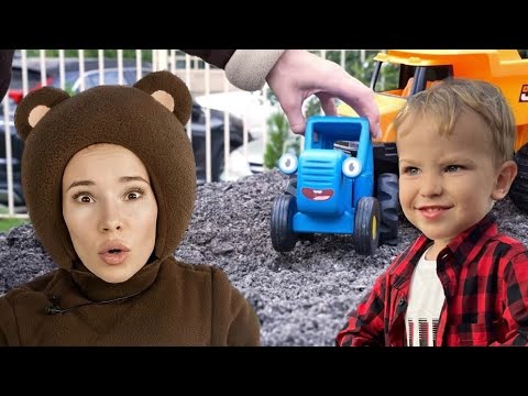 Дядя Фёдор, Медведь и Синий Трактор на стройке 🚧