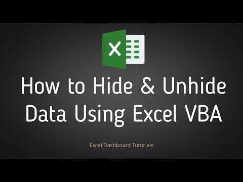 Excel VBA Code To Hide and Unhide Worksheet