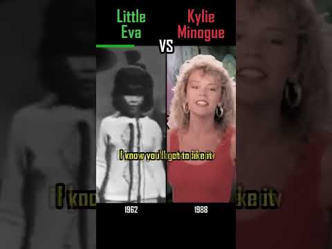 LITTLE EVA vs KYLIE MINOGUE - The Loco-Motion - #shorts #versus #music