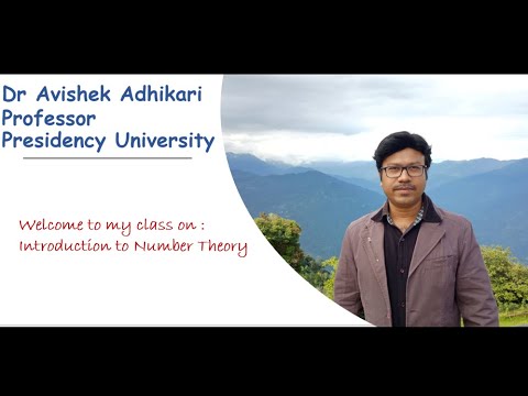 Class 14: Introduction to Number Theory and Basic Cryptography by Dr Avishek Adhikari