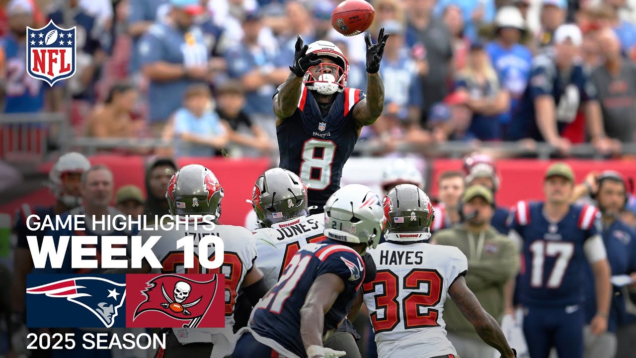 Patriots vs. Buccaneers Week 10 Highlights 🏈
