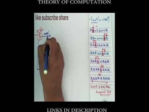 L={ww^R/wЄ(a b)*} Design a turing machine Theory of computation - IV