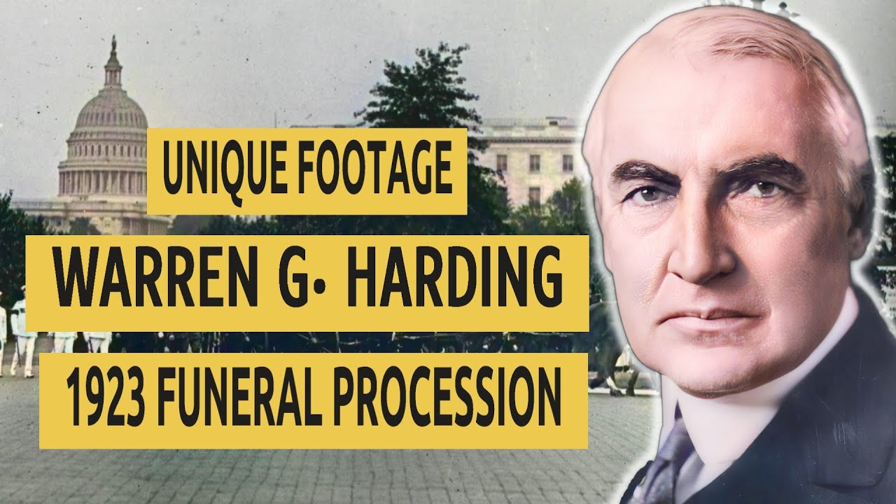 Rare Footage of President Warren G. Harding’s Funeral & Scandalous Legacy 🇺🇸