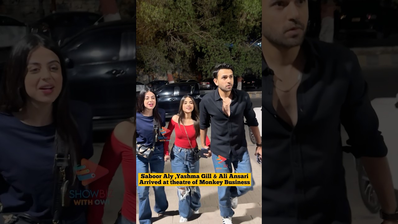 Saboor Aly, Yashma Gill & Ali Ansari at Monkey Business π