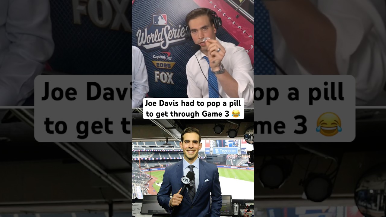 Joe Davis Endures 18-Inning Game with Painkillers 😅 #WorldSeries