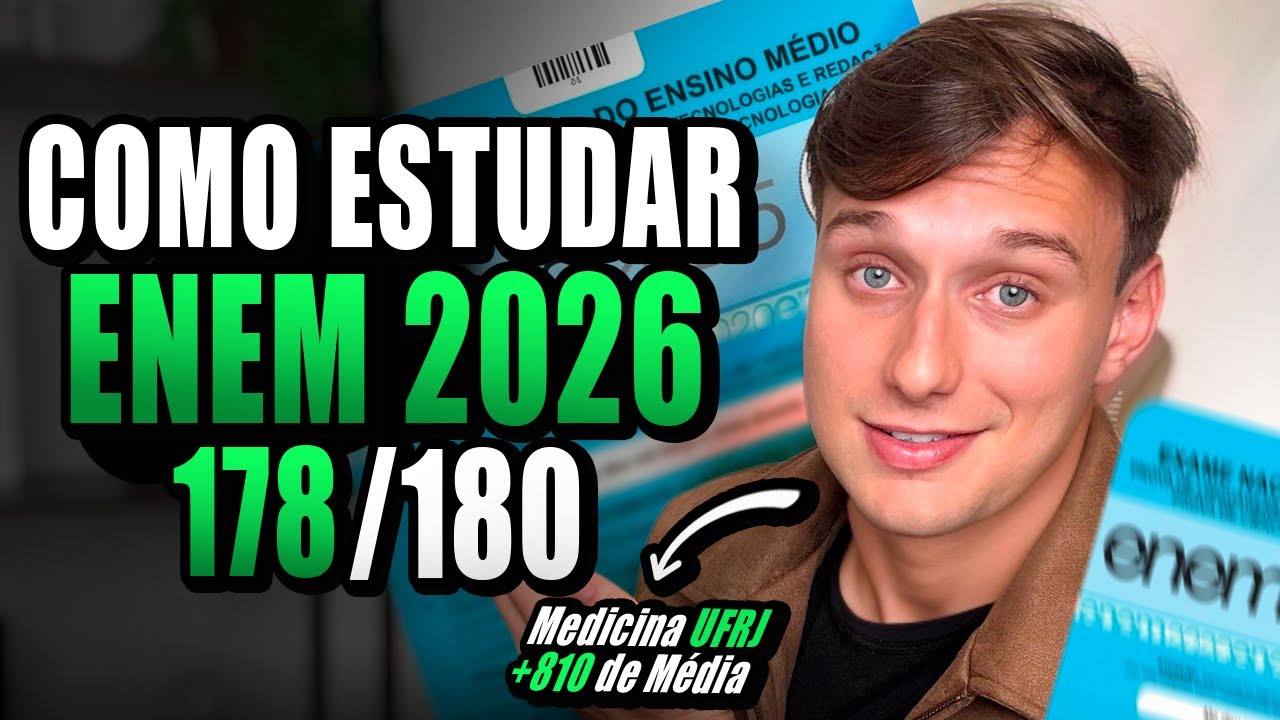 Como Estudar para o ENEM 2026 em 9 Meses 📚
