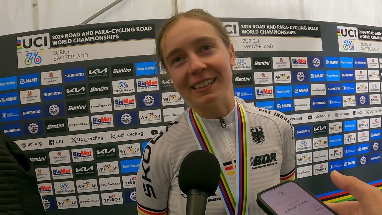 Antonia Niedermaier gewinnt U23-Bronze bei WM 2024 in Zürich 🚴♀️