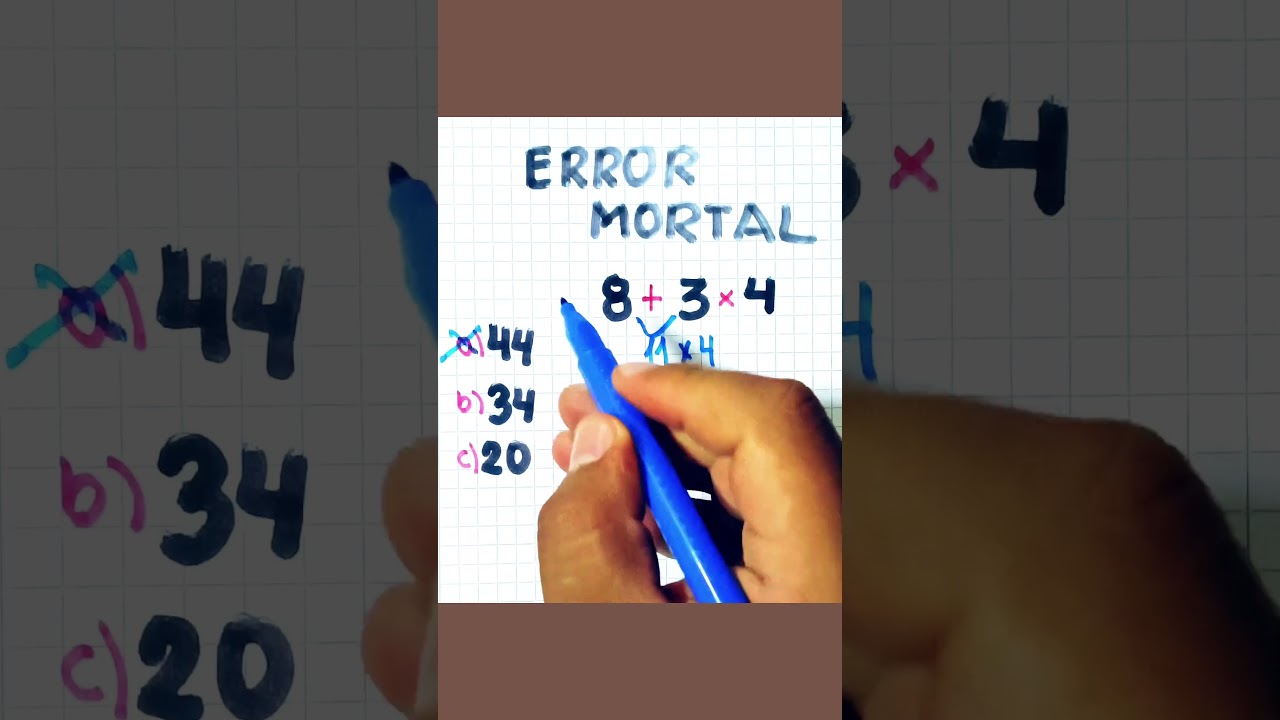 ¡Resuelve el Error Mortal en Matemáticas con estos Tips! 🔢