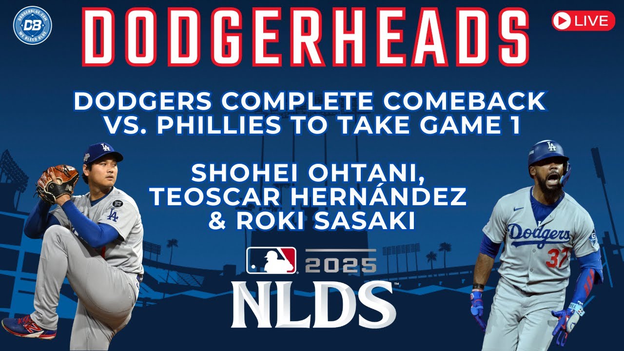 Dodgers' Thrilling Comeback in NLDS Game 1 vs Phillies | Ohtani, Hernández & Sasaki Shine ⚾