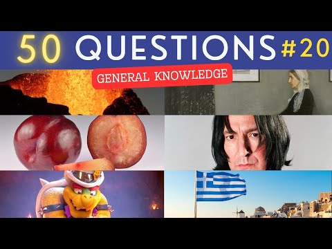 The General Knowledge Quiz #20 ¦ 50 Trivia Questions - Pub Quiz