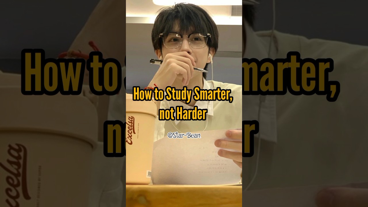 How to Study Smarter, not Harder 📚🌟💯#studysmart #alphafemale #kpop #studyadvice #studytips #starbean
