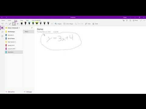 Using OneNote for Math