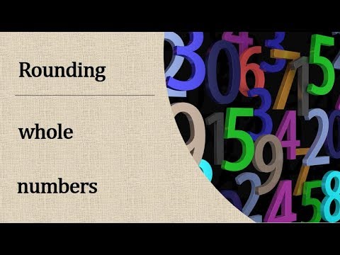 Rounding whole numbers made easy. Maths help. Round to 100,1000 and 100000