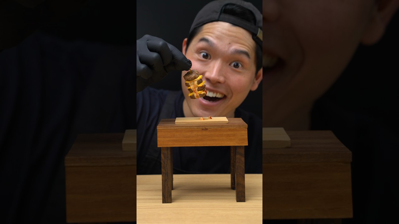 Tiny Cheeseburger 🍔 by TastemadeJapan