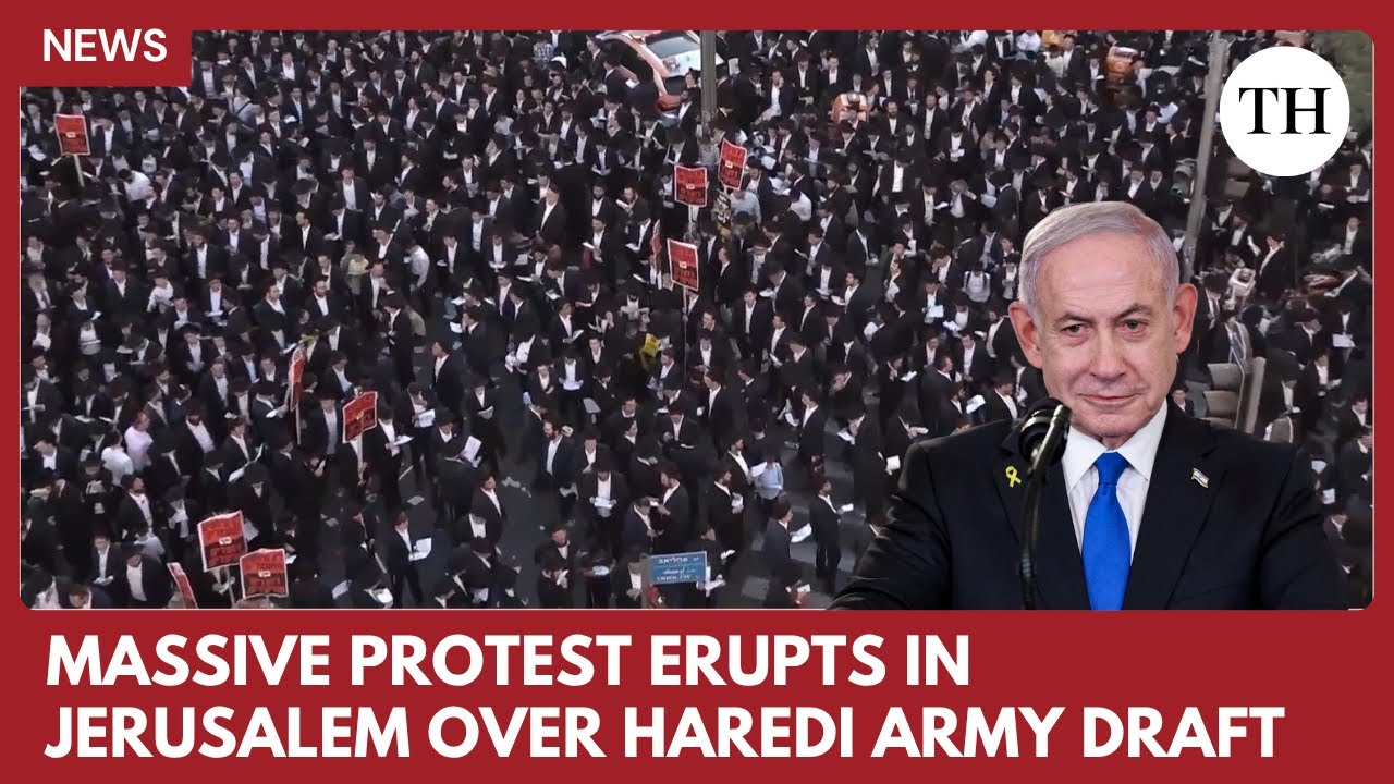 Thousands of Haredi Jews Demonstrate Against Israel’s Military Draft Law in Jerusalem