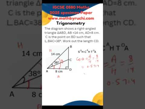 Trigonometry IGCSE Maths 0580 Extended #gcse #maths #igcsemaths
