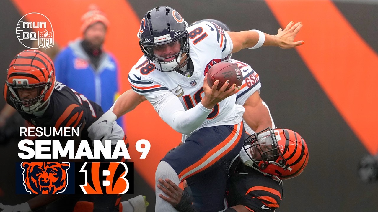 Resumen NFL Semana 9: Chicago Bears vs Cincinnati Bengals 🏈