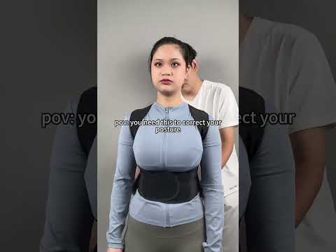 Adjustable Back Posture Corrector Slouching Relieve Pain Belt for Women Men #correctposture