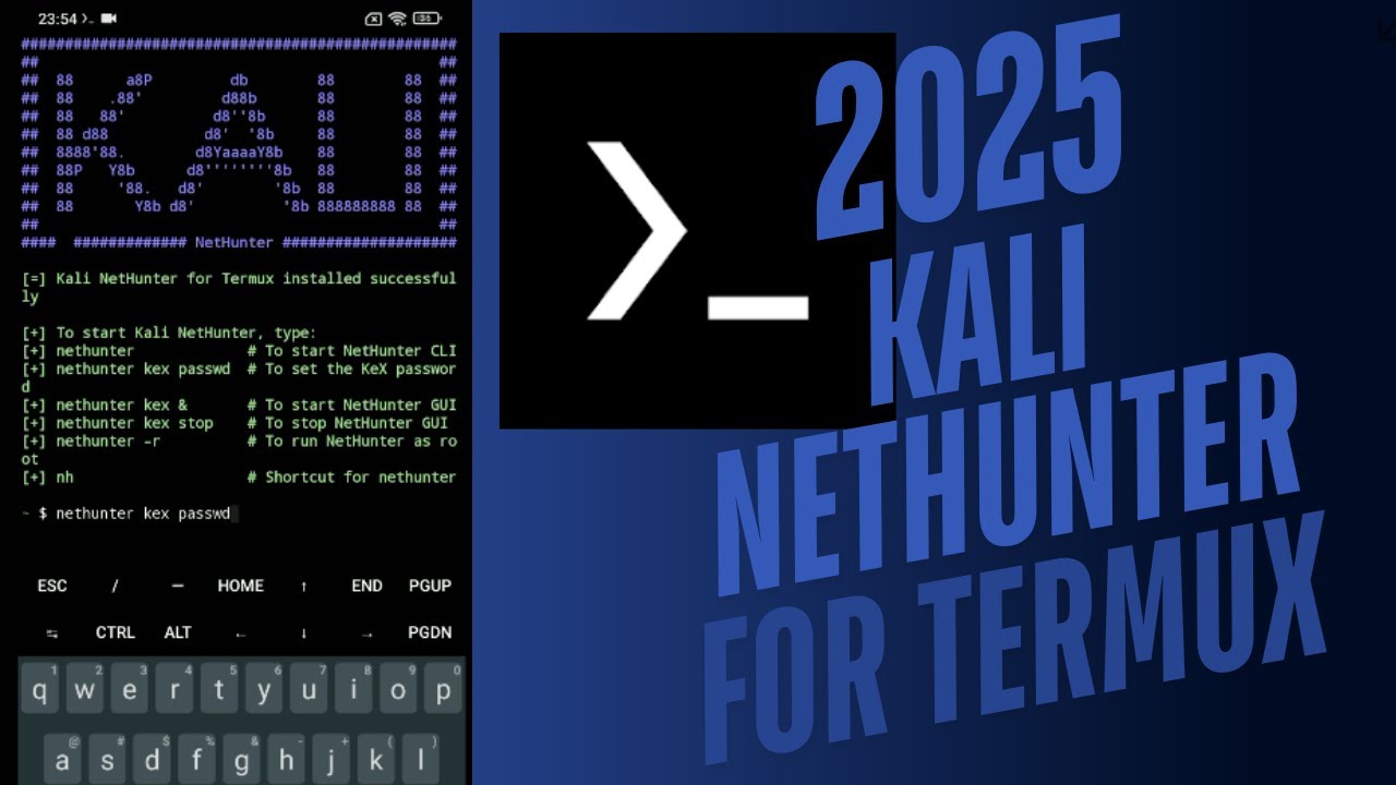 Installing Kali NetHunter (Rootless) in Termux in 2025
