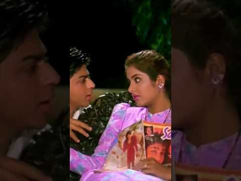 #Deewana beautiful scene of #Divyabharti and #ShahRukhKhan