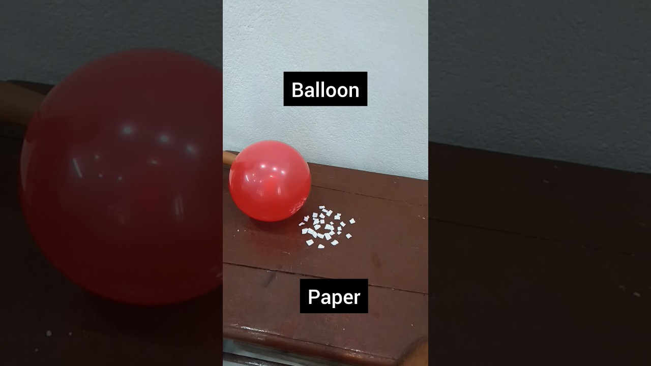 Science Trick: Balloon & Paper Magic 🎈