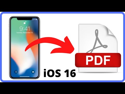 Convert Photo To PDF On iPhone iOS 16 New 2023 tutorial