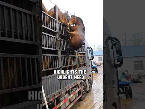 Unbelievable: Horse Falls Off Truck and Survives #shorts #ytshorts #viral
