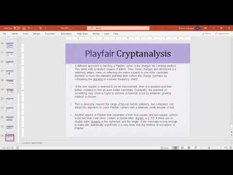15 Playfair Cipher Cryptanalysis