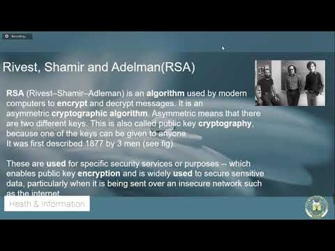 RSA Asymmetric Cryptography Algorithm || Easy Description || Presentation