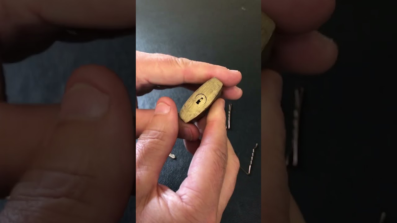 743. Unlock a Padlock Easily with Hair Clips πββοΈ | Quick Lock Picking Tips