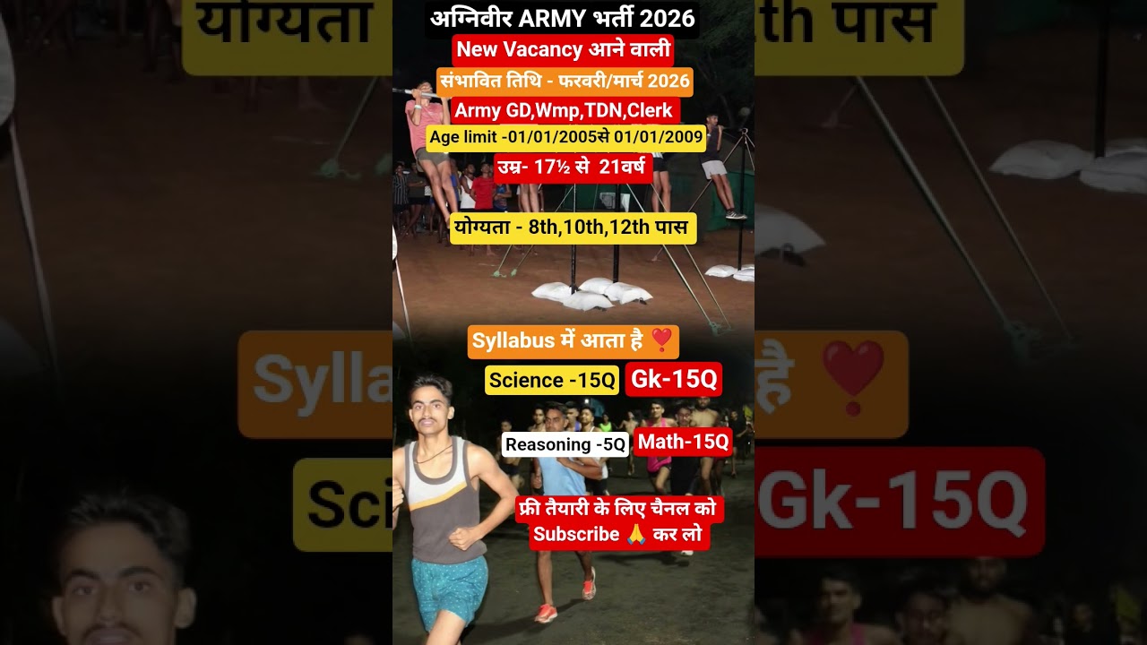 Army Bharti 2026 age Limit | Army New Vacancy 2026 #armybharti2025 #armyagelimit2026#shorts #short