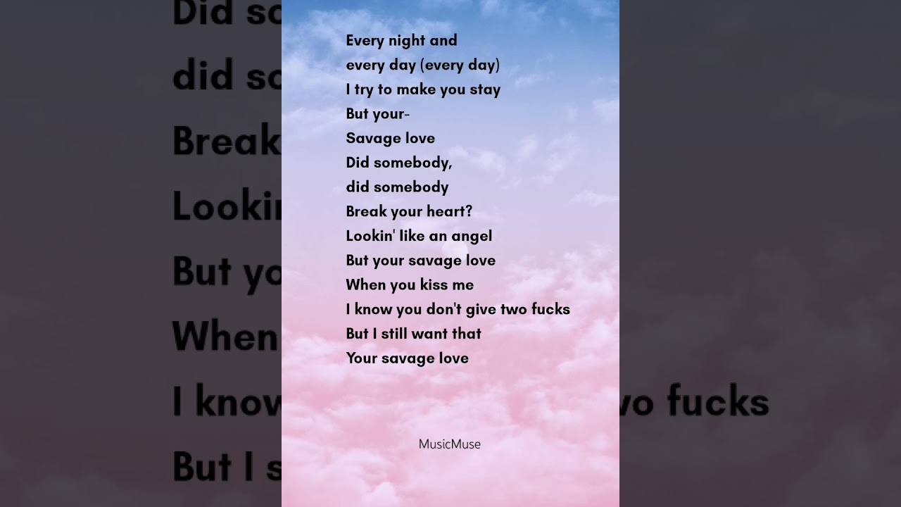 Savage Love Lyrics by BTS, Jason Derulo & Jawsh 685 🎶