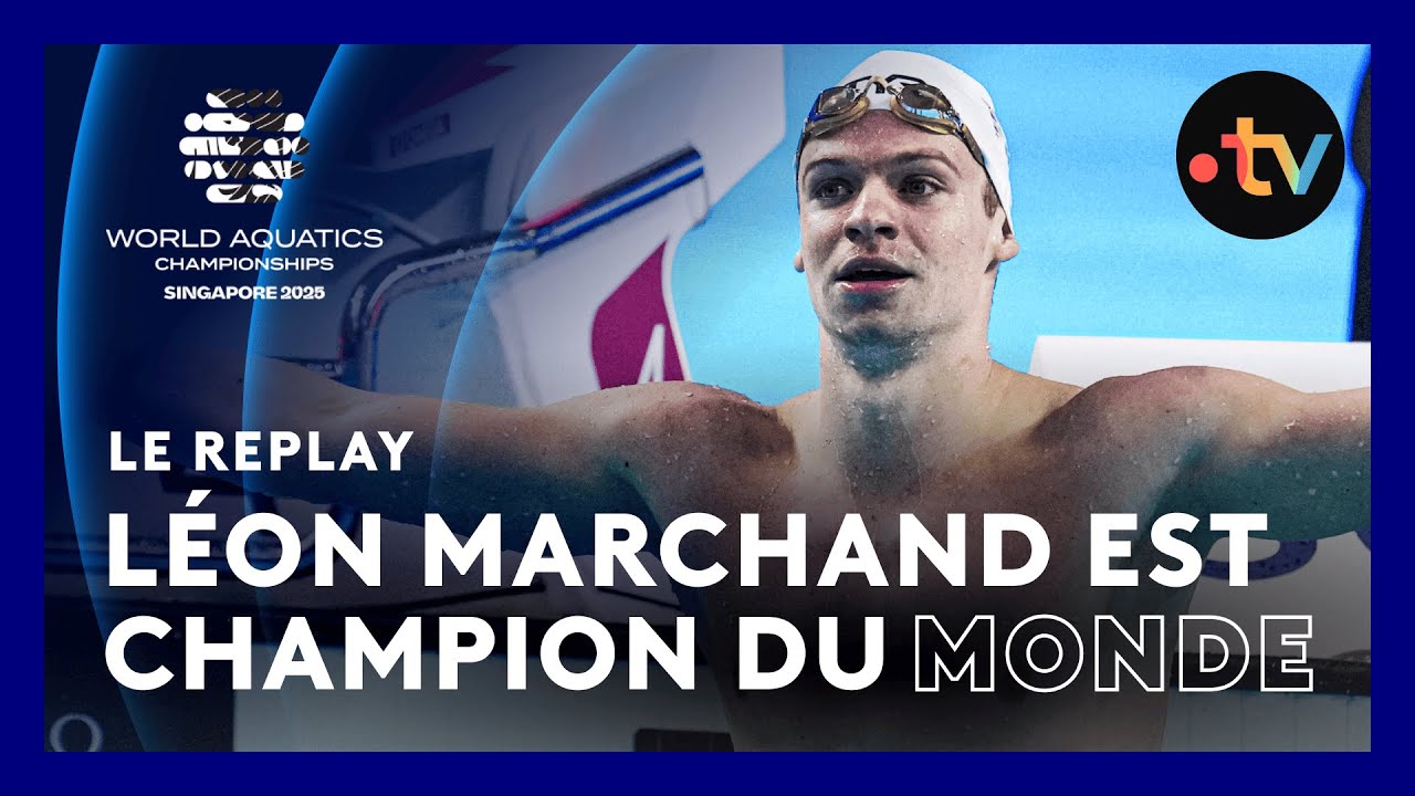 Léon Marchand Sacré Champion du Monde du 200m 4 Nages 🏅