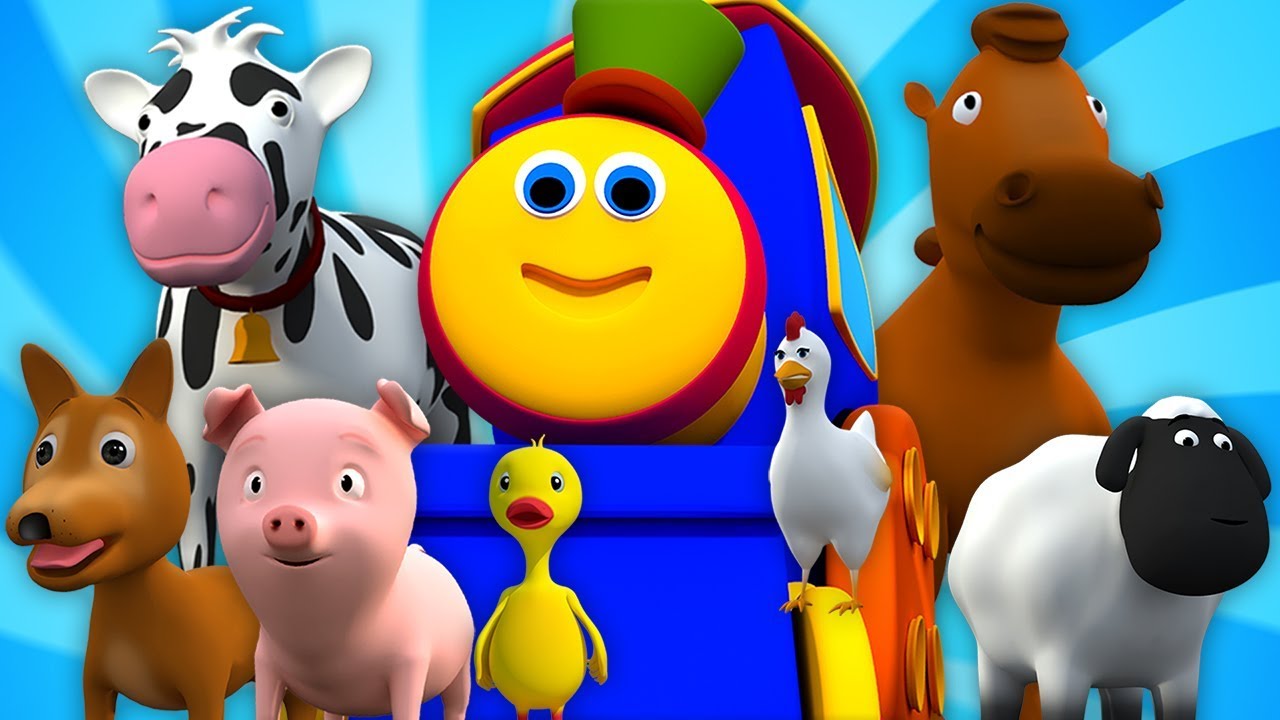 Bob O Trem na Fazenda 🚂 | Animais Divertidos para Crianças