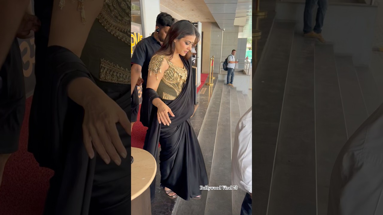 Kajol Spotted at Maa Movie Trailer Launch 😊