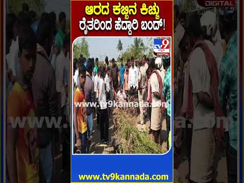 Farmers protest: ಟನ್​ ಕಬ್ಬಿಗೆ 3,500 ರೂ.ಗೆ ಪಟ್ಟು. ವಿಜಯಪುರ-ಬೆಳಗಾವಿ ಹೆದ್ದಾರಿ ಬಂದ್ ಮಾಡಿರುವ ರೈತರು | #TV9D