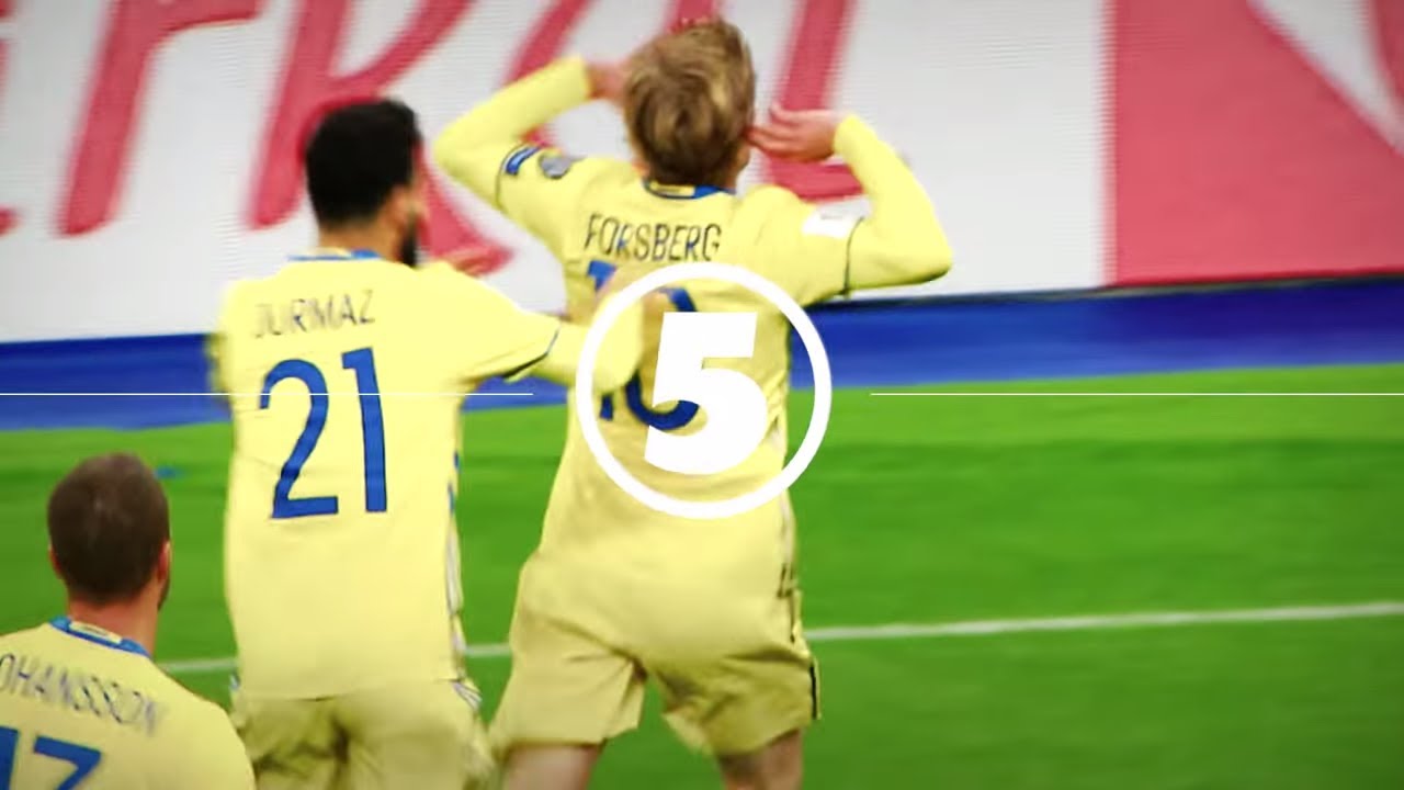 Se Sverige-Frankrike i VM-kvalet på Kanal 5 ⚽